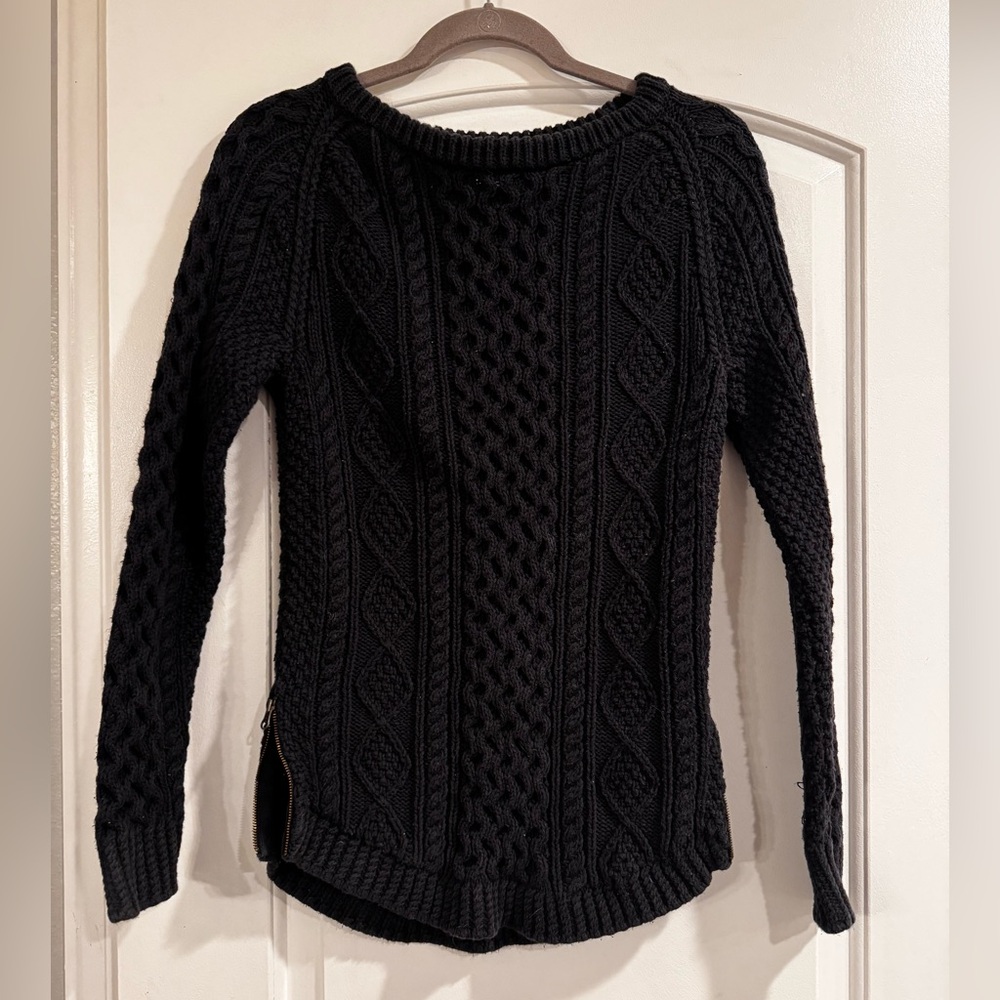 LL Bean Cotton Fisherman's Tunic Sweater